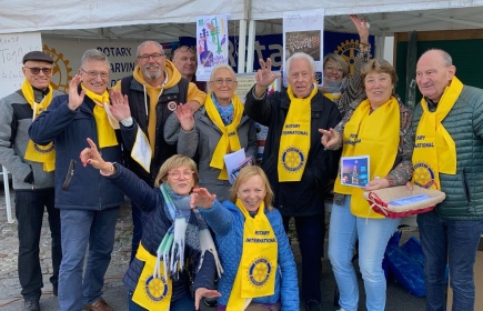 Nos membres se sont réunis sur le marché de Carvin ce samedi 23 Octobre afin de promouvoir les actions du Club